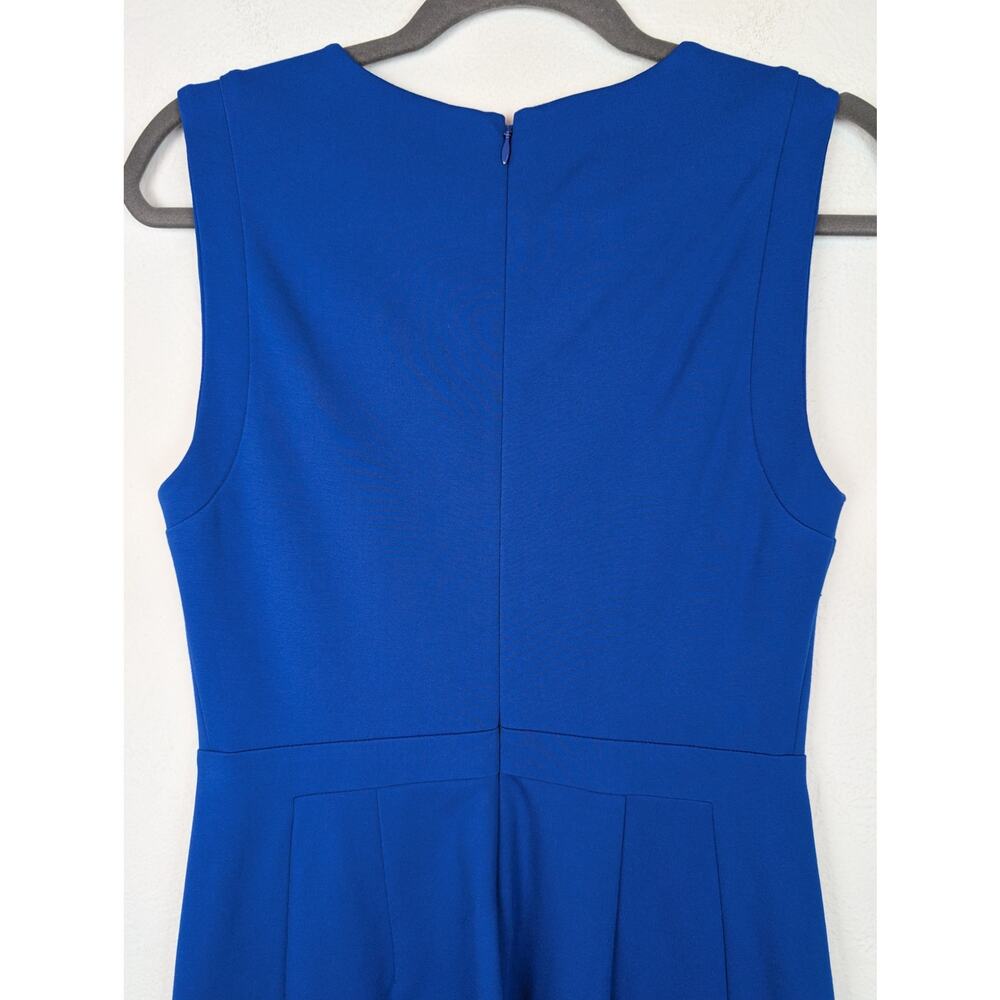 Diane Von Furstenberg Sheath Dress Career Office Classic Designer Blue Size 6 - Picture 5 of 10